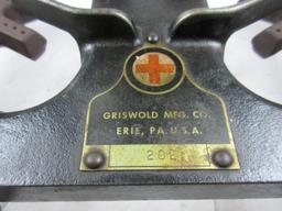 Griswold 202 with Logo Tag 2 Burner Hot plate