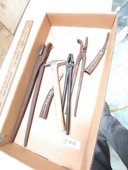 6 early Blacksmith tools inc. heller and Dia
