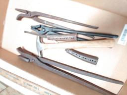 6 early Blacksmith tools inc. heller and Dia