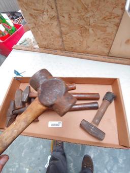 Lot of 6 Blacksmith Hammers