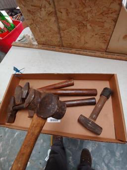 Lot of 6 Blacksmith Hammers