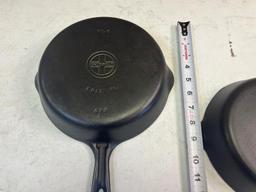 2- Griswold Small Block Skillets, No. 5 and no. 6