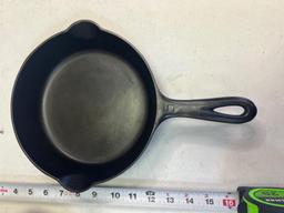 2- Griswold Small Block Skillets, No. 5 and no. 6