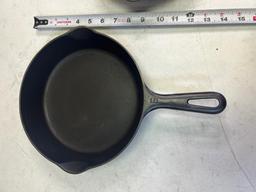 2- Griswold Small Block Skillets, No. 5 and no. 6