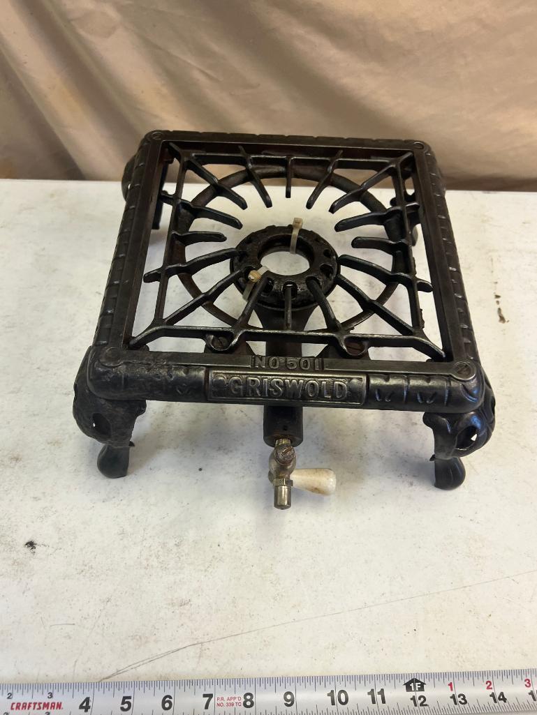 Griswold No. 501 single burner gas burner