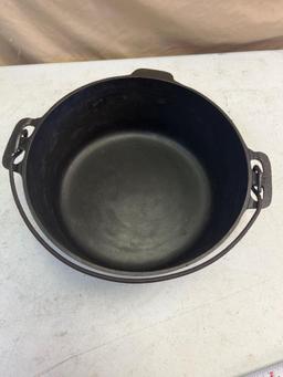 Griswold No. 8 Large Block Cast Iron Dutch Oven, no lid