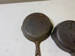 2- Griswold No. 4 Small Block Skillets