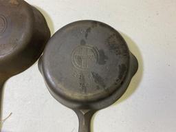 2- Griswold No. 4 Small Block Skillets