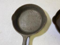 2- Griswold No. 4 Small Block Skillets