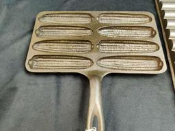 Erie #22-954 corn bread and 74H Handled Corn bread pan