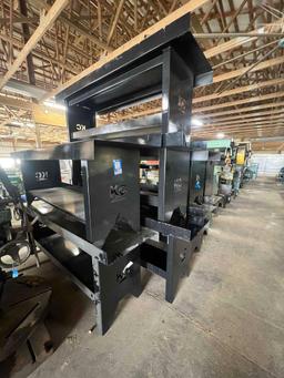 (19064)- KC Metal worktable, 7'6" x 32" x 25"