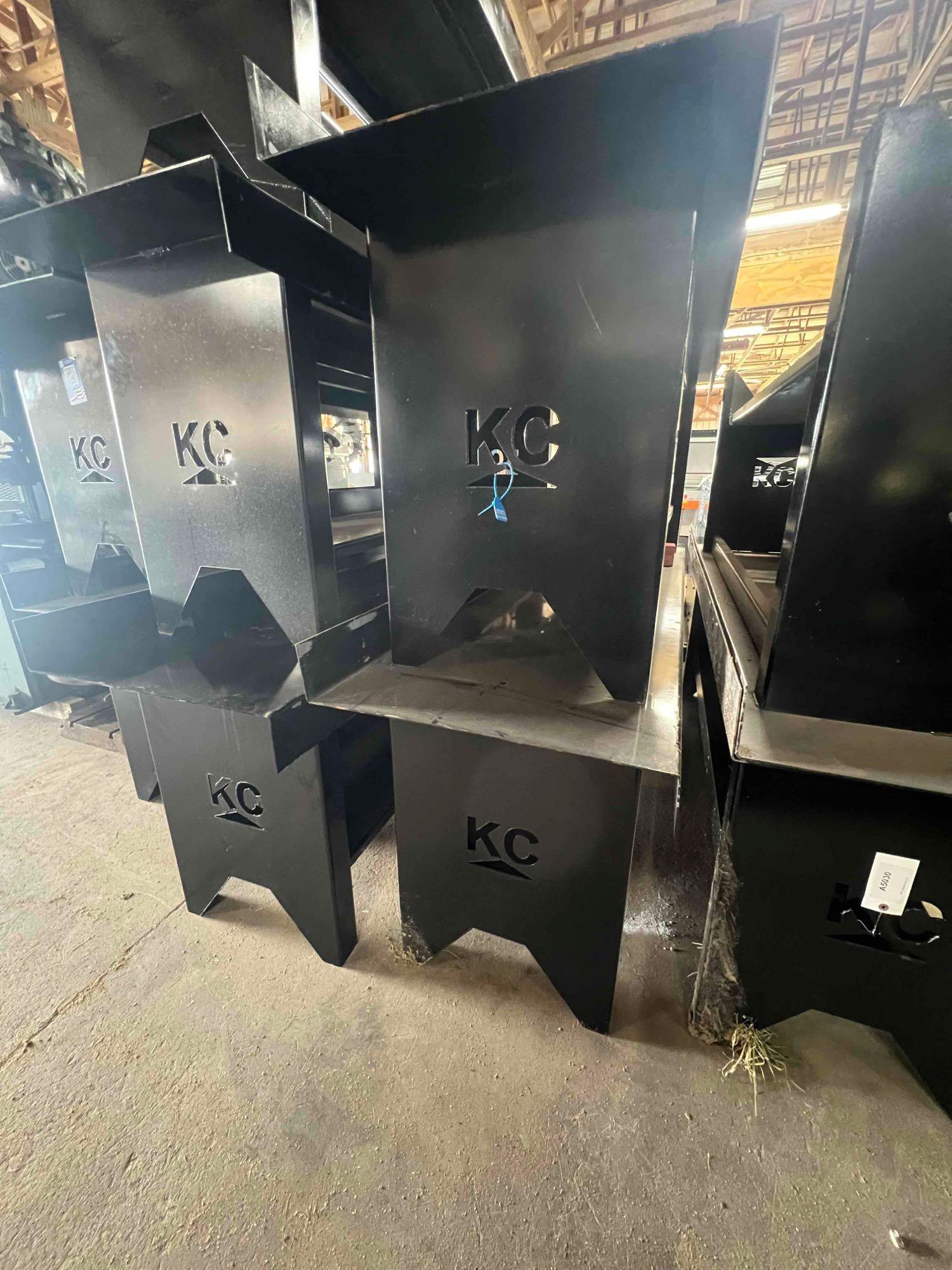 (19064)- KC Metal worktable, 7'6" x 32" x 25"