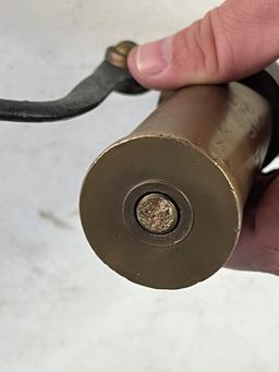 Buckeye 1 1/2" 1-chime steam Whistle 8" tall acorn is Broken off top