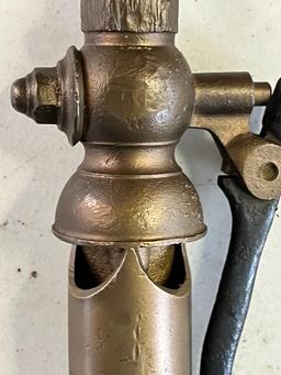 Buckeye 1 1/2" 1-chime steam Whistle 8" tall acorn is Broken off top
