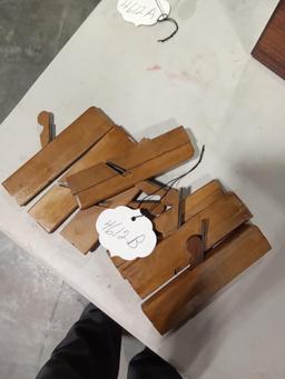 Set of 7 miniature violin maker's planes, 1/16 thru 7/8
