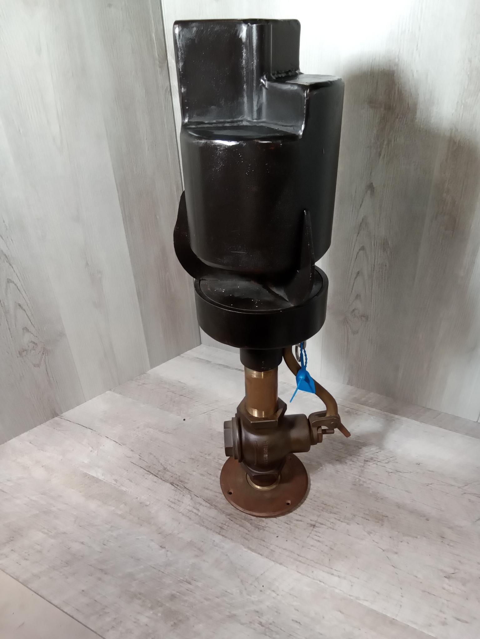 Large 3 chime Steam Whistle 6" whistle with Lunkenheimer valve