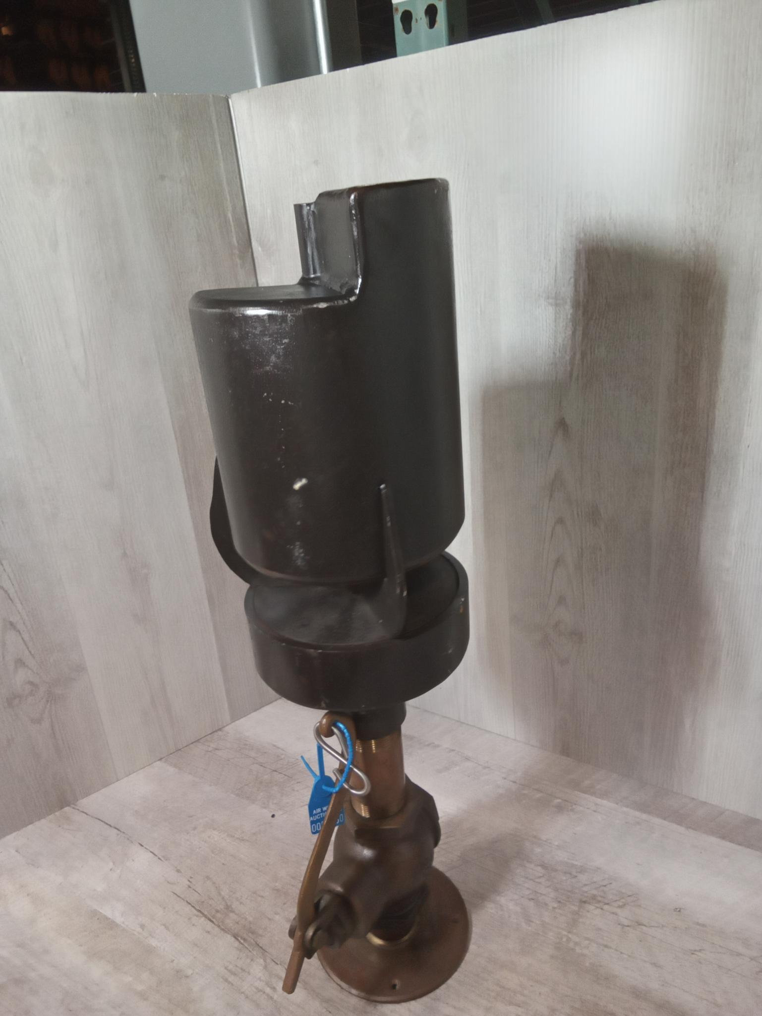 Large 3 chime Steam Whistle 6" whistle with Lunkenheimer valve