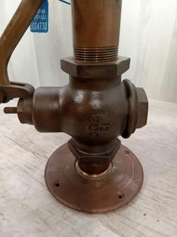 Large 3 chime Steam Whistle 6" whistle with Lunkenheimer valve