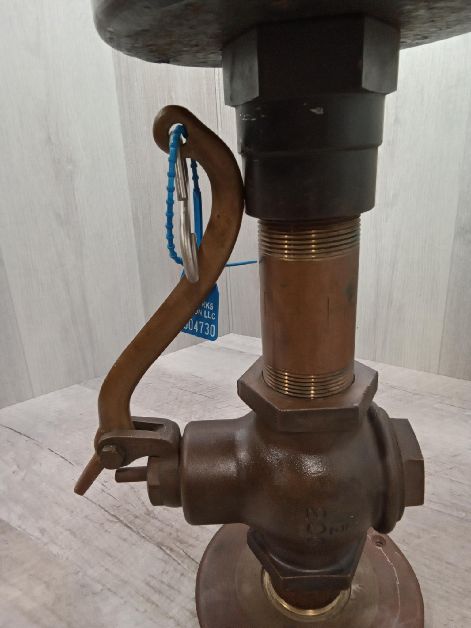 Large 3 chime Steam Whistle 6" whistle with Lunkenheimer valve