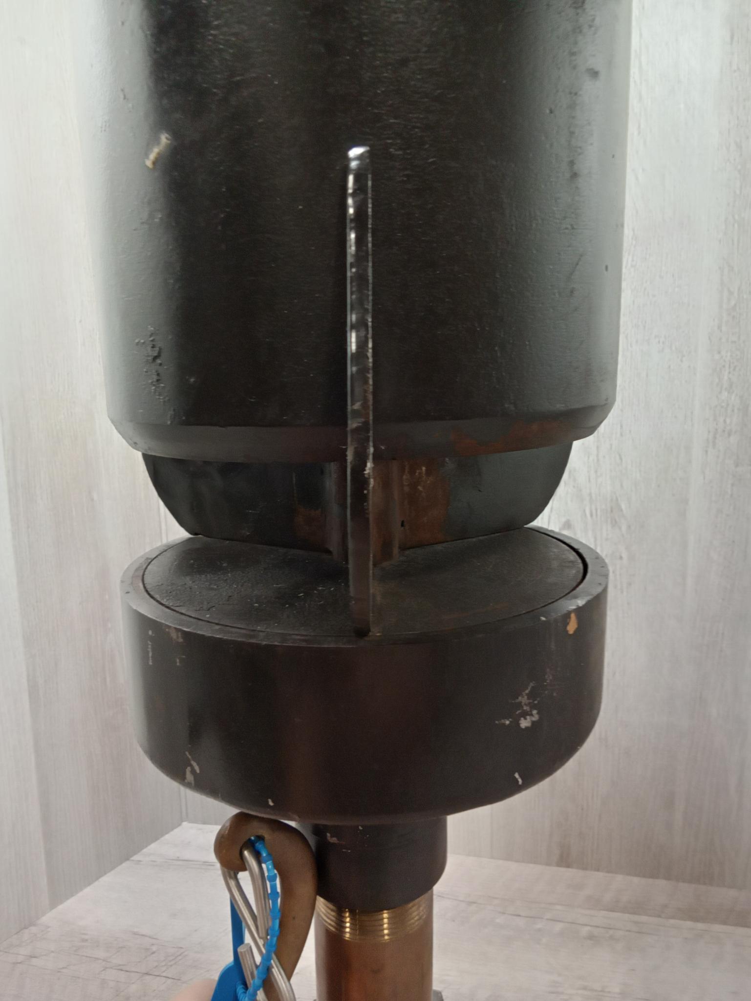 Large 3 chime Steam Whistle 6" whistle with Lunkenheimer valve