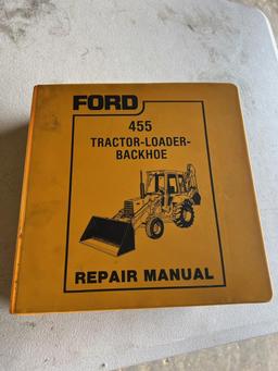 Ford Tractor/ Backhoe Manual- as pictured