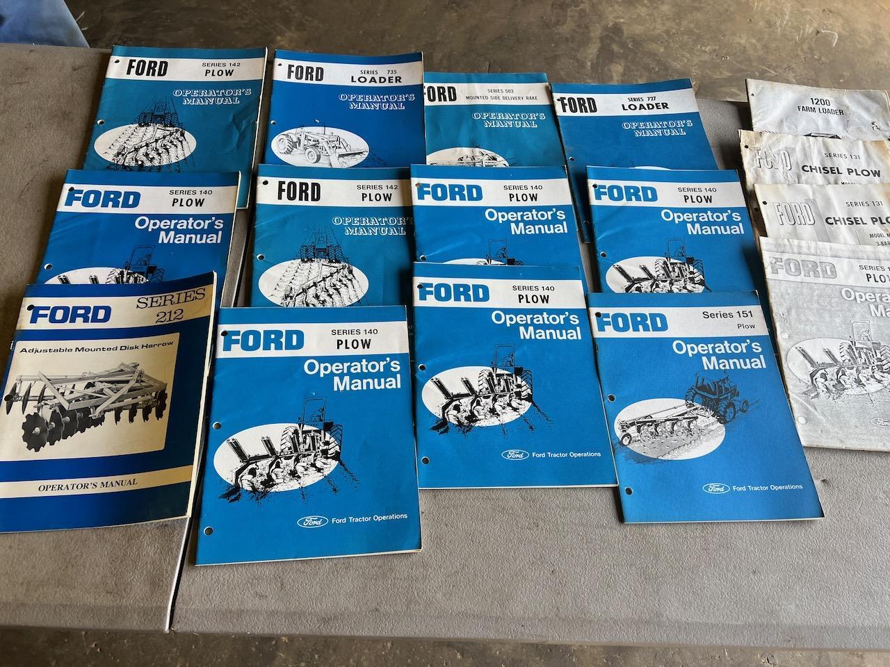 Large asst. of Ford/ New Holland Manuals