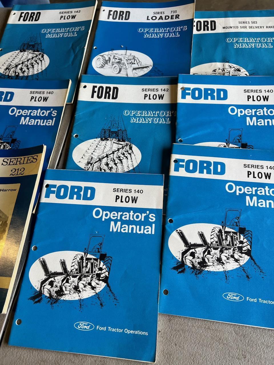Large asst. of Ford/ New Holland Manuals