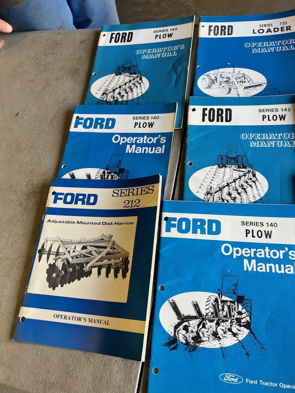 Large asst. of Ford/ New Holland Manuals
