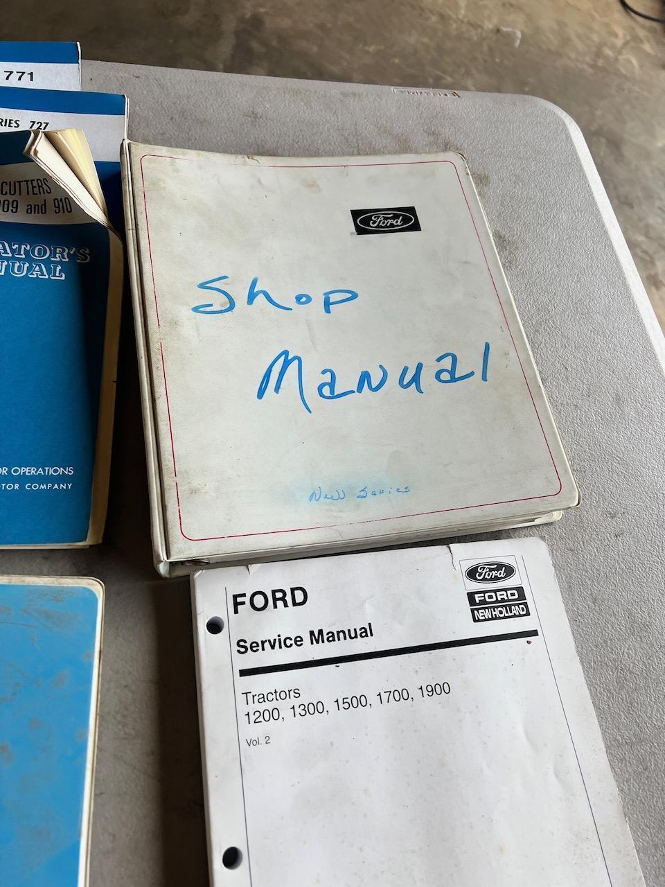 Large asst. of Ford/ New Holland Manuals