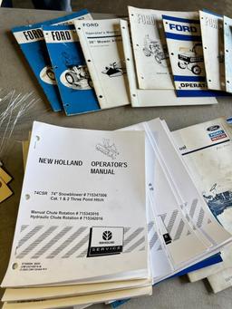 Large asst. of Ford/ New Holland Manuals