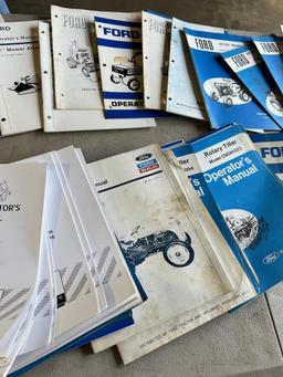 Large asst. of Ford/ New Holland Manuals