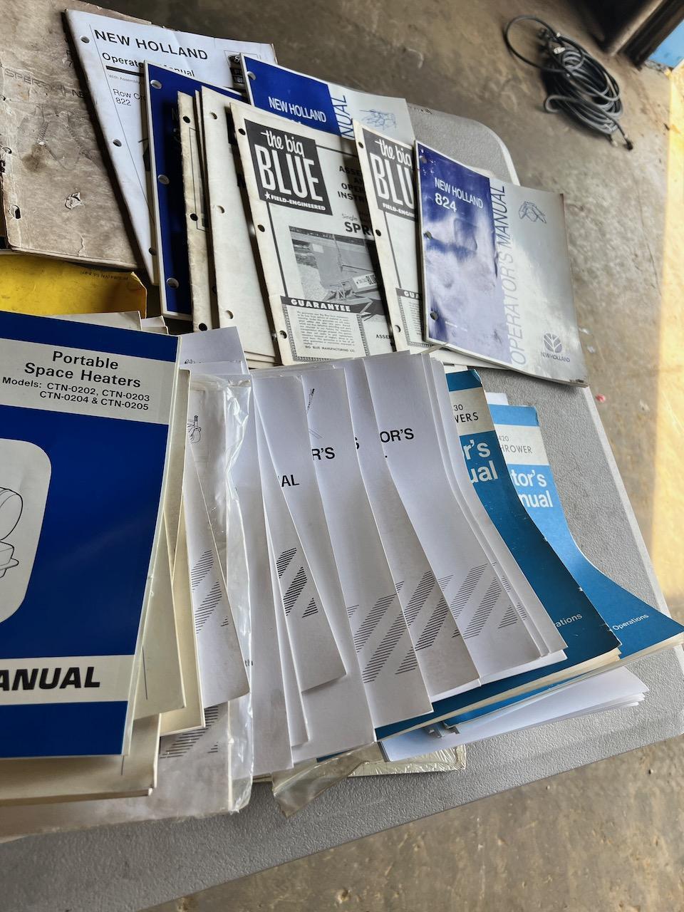 Large asst. of Ford/ New Holland Manuals