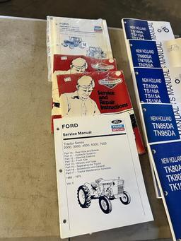Large asst. of Ford/ New Holland Manuals