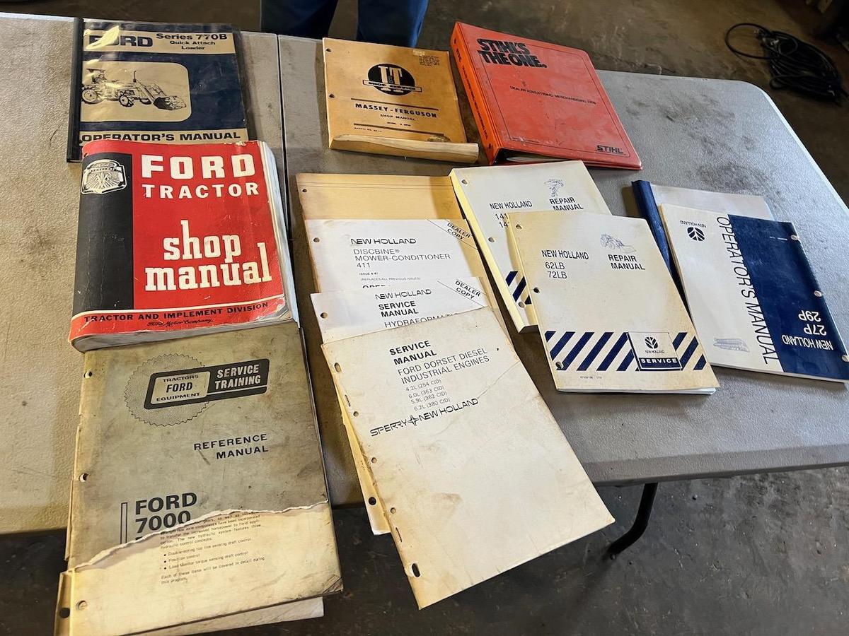 Large asst. of Ford/ New Holland Manuals