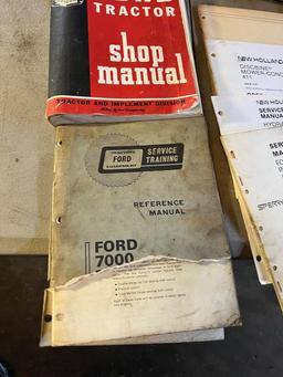 Large asst. of Ford/ New Holland Manuals