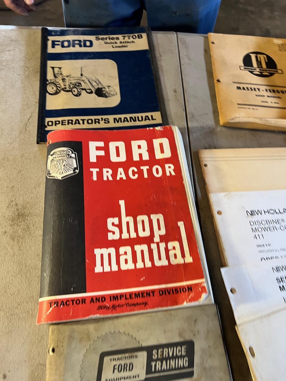 Large asst. of Ford/ New Holland Manuals