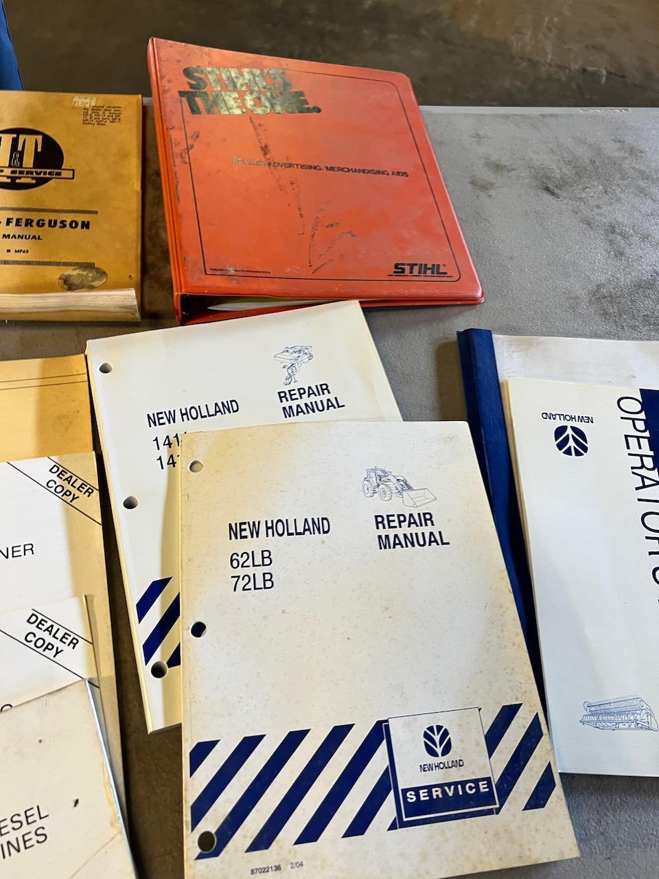 Large asst. of Ford/ New Holland Manuals