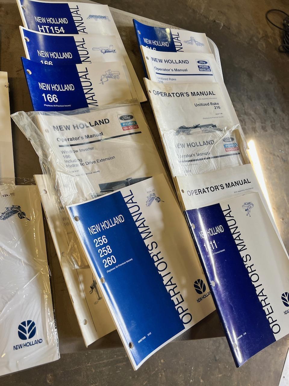 Large asst. of Ford/ New Holland Manuals