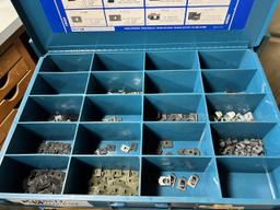 Kimball Midwest 4 drawer hardware cabinet w/ misc contents, Approx. 21 x 17 x 15