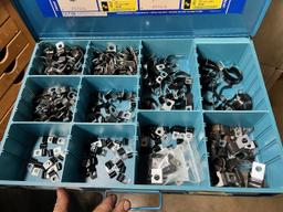 Kimball Midwest 4 drawer hardware cabinet w/ misc contents, Approx. 21 x 17 x 15