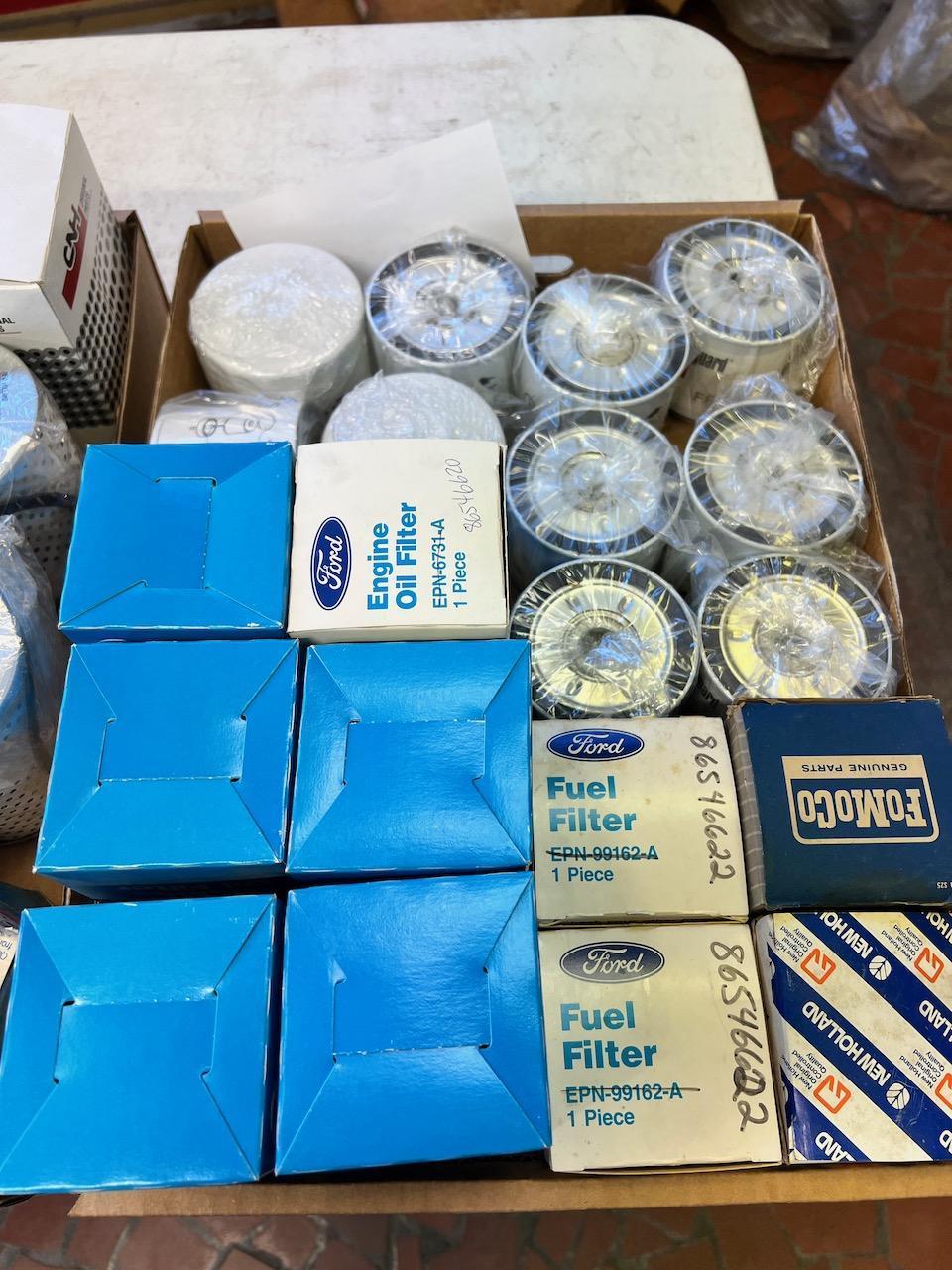 Lot of Asst. Ford/ New Holland filters, see pics for parts numbers