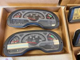 Lot of Asst. Ford/ New Holland instrument clusters, see pics for parts numbers