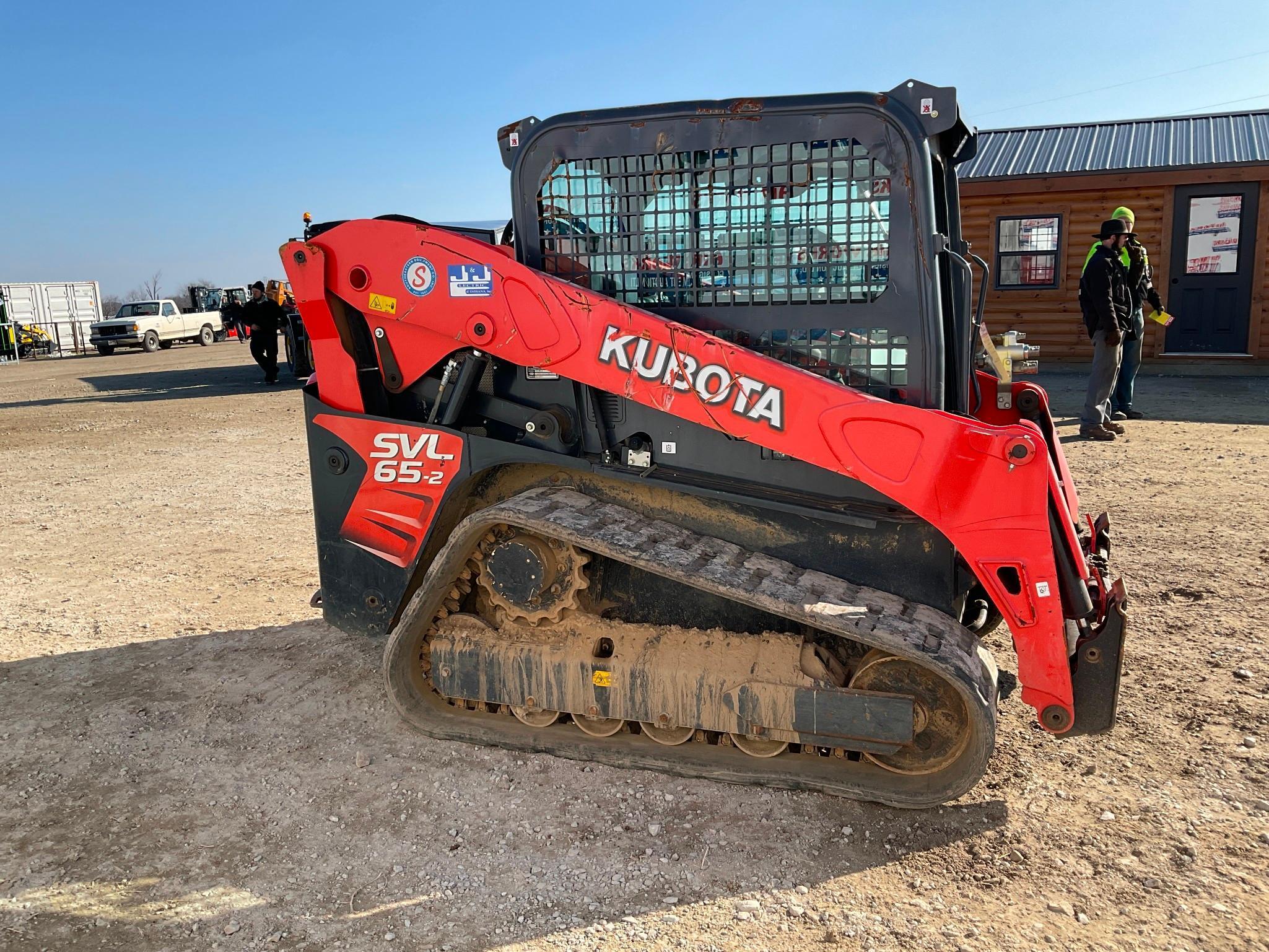 (INV577) Kubota SVL65-2 Trac Loader 763.6 Hours, In Good Condition