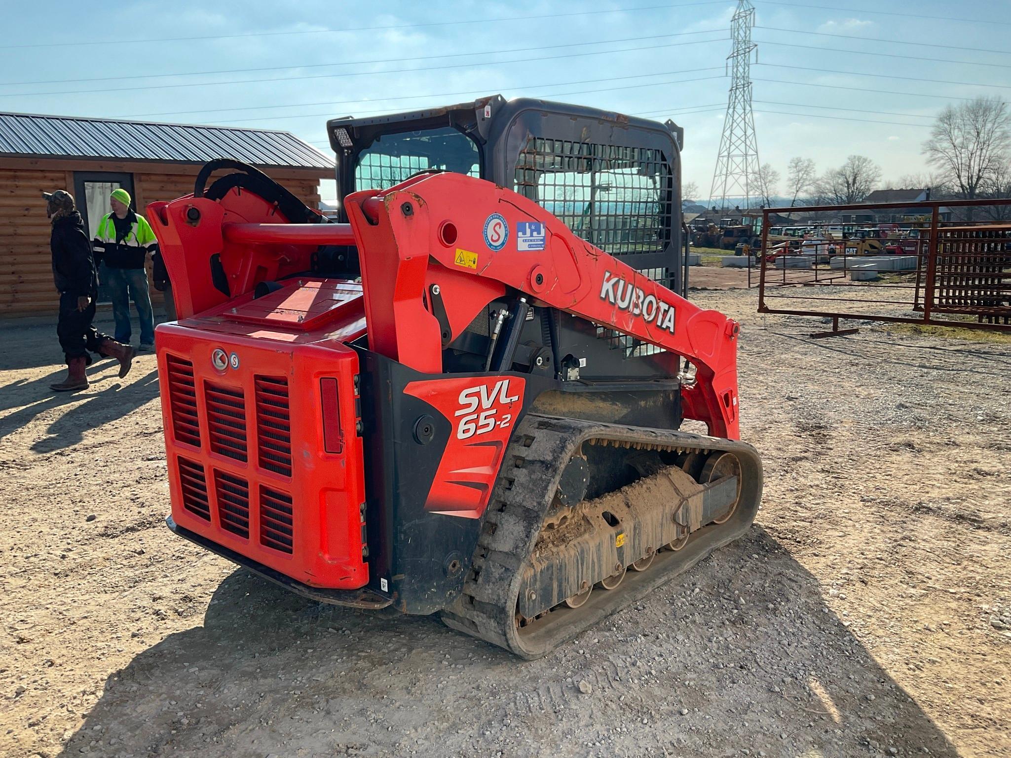 (INV577) Kubota SVL65-2 Trac Loader 763.6 Hours, In Good Condition