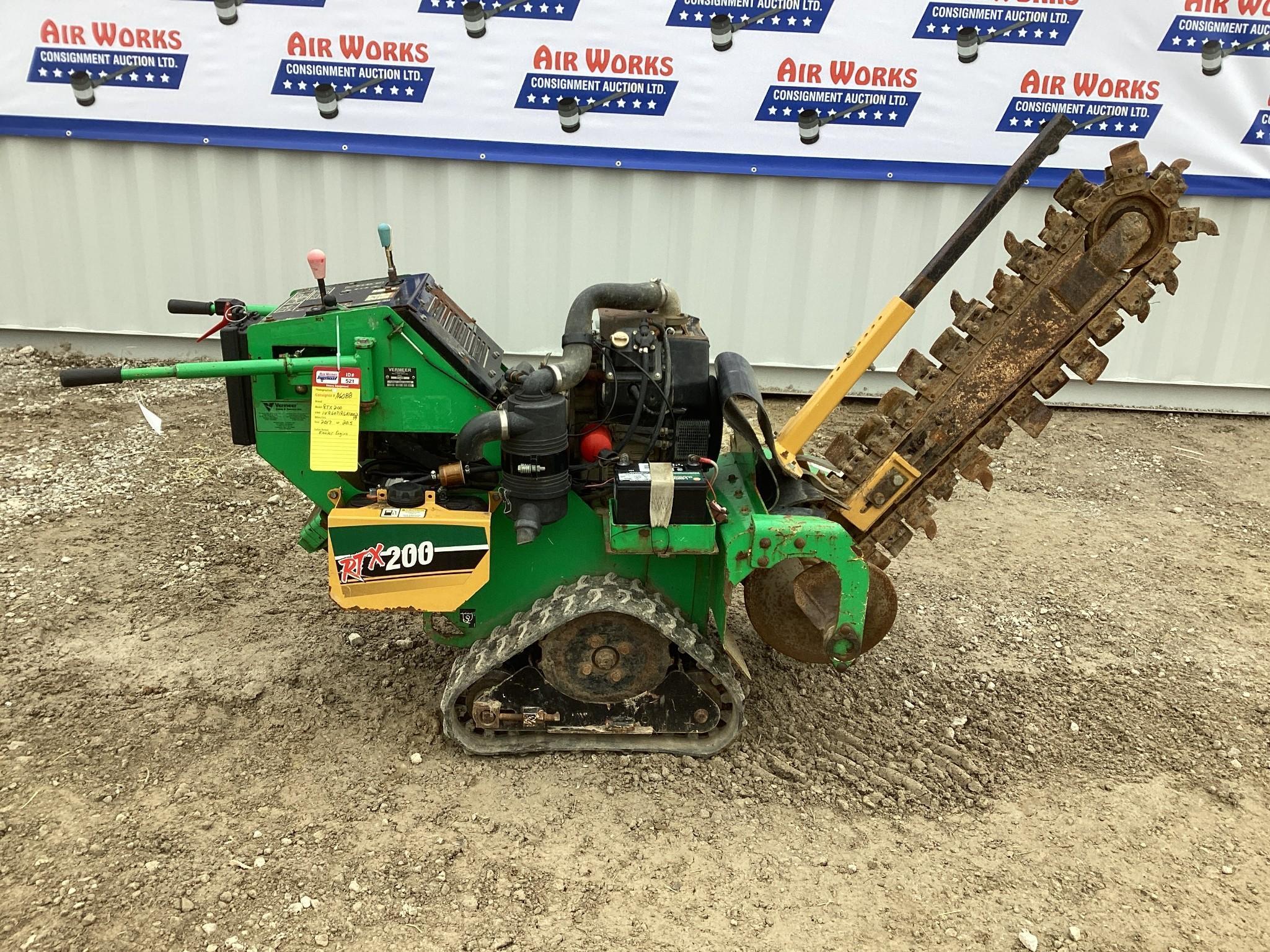 (INV521) 2017 Vermeer Model RTX200 Track Trencher