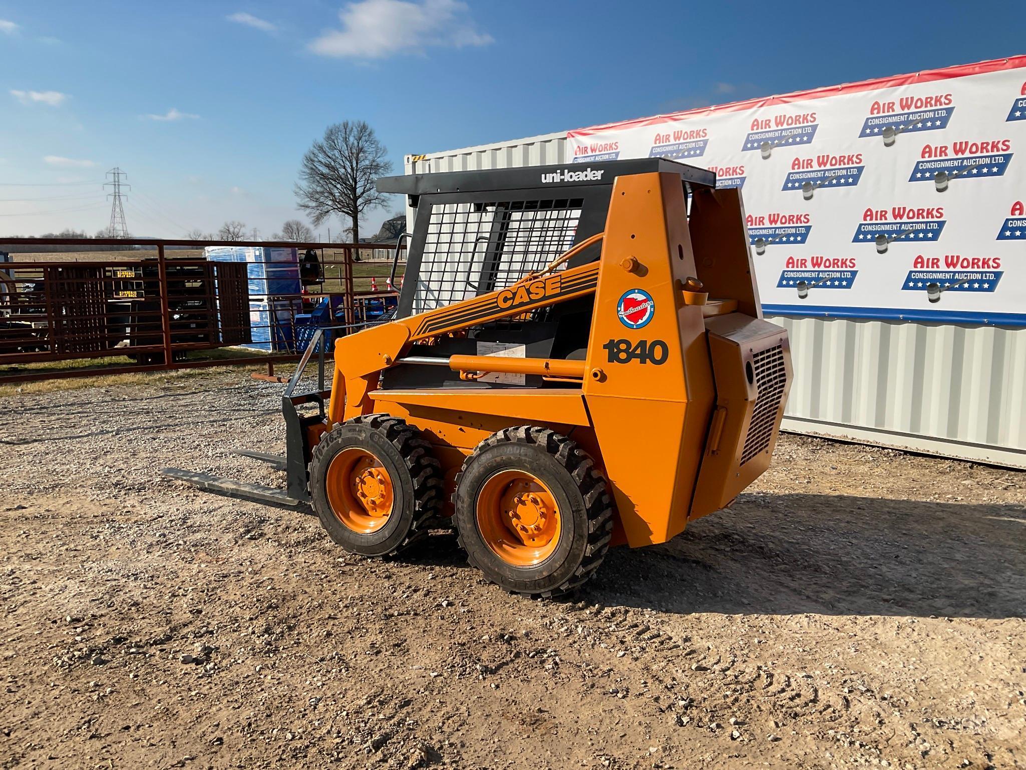 (INV50049) Case Model 1840 Skid Loader with Bucket and New Tires