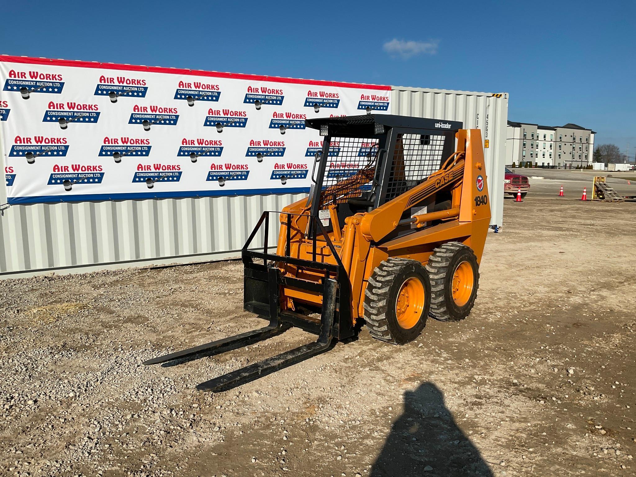 (INV50049) Case Model 1840 Skid Loader with Bucket and New Tires