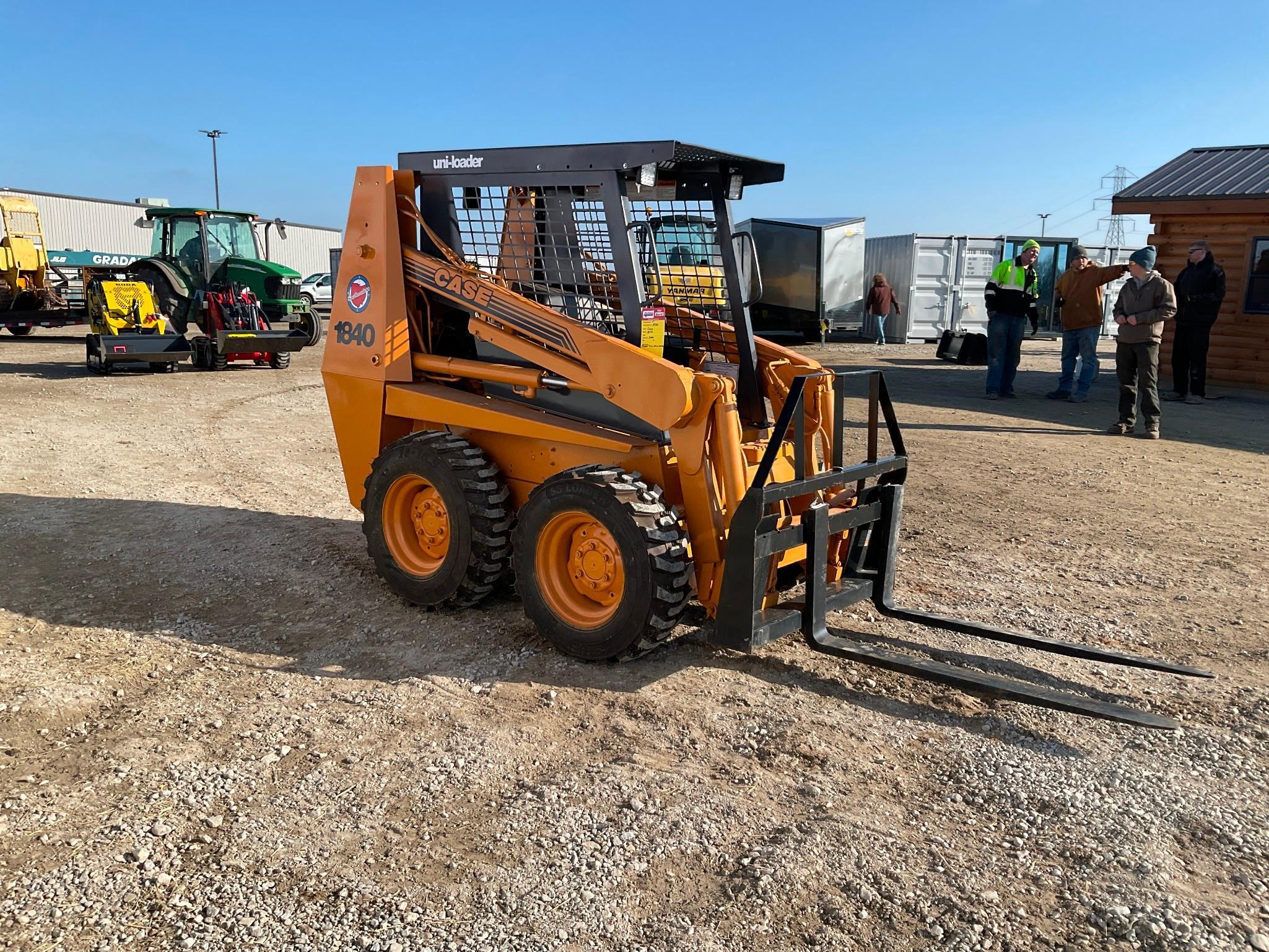 (INV50049) Case Model 1840 Skid Loader with Bucket and New Tires