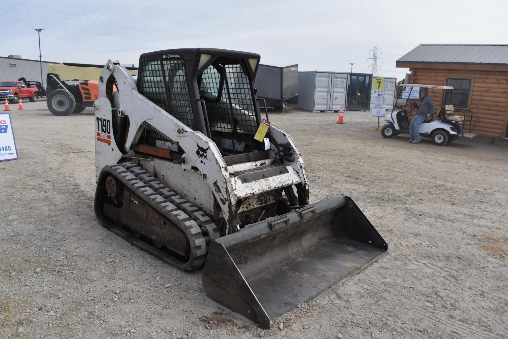 (INV819) Bobcat T190 Track Skidsteer, 3,514 hrs, open cab,