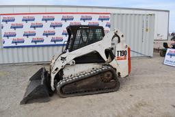 (INV819) Bobcat T190 Track Skidsteer, 3,514 hrs, open cab,